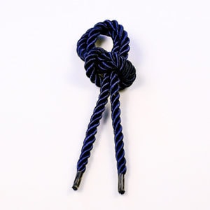 Витой шнур (Тёмно-синий) с наконечником, фото 2